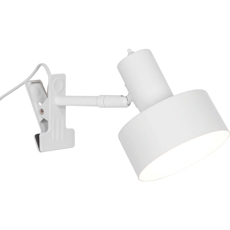 Nordlux - Luminaire à pince matis Métal Blanc, H.16 IP20 E27 / Intérieur