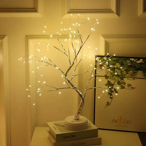 Luminaire Arbre Lumineux， LED Lumière Arbre Décoration de Chambre Utilisation Intérieur Lumières Décoratives pour Fête, Mariage, Noël (Bouleau Lumière d'arbre)
