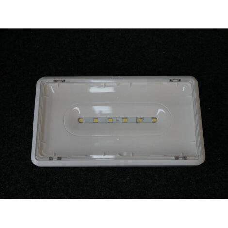 Luminaire d'ambiance sur source centralisée (LSC) saillie LED 5.5W 400lm tension 48- 220VAC ou 230VDC 225x125x45mm IP43 IK07