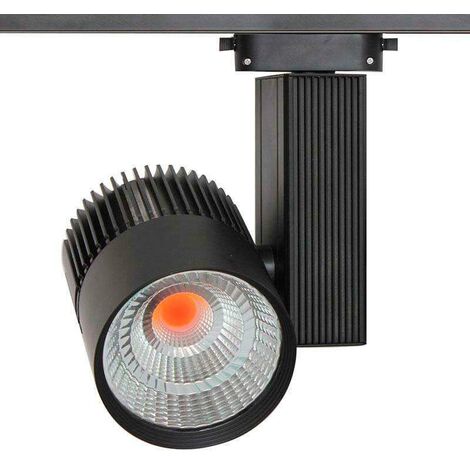 Projecteur LED sur rail monophasé spécial boulangeries - Driver Philips -  LED COB - 40W