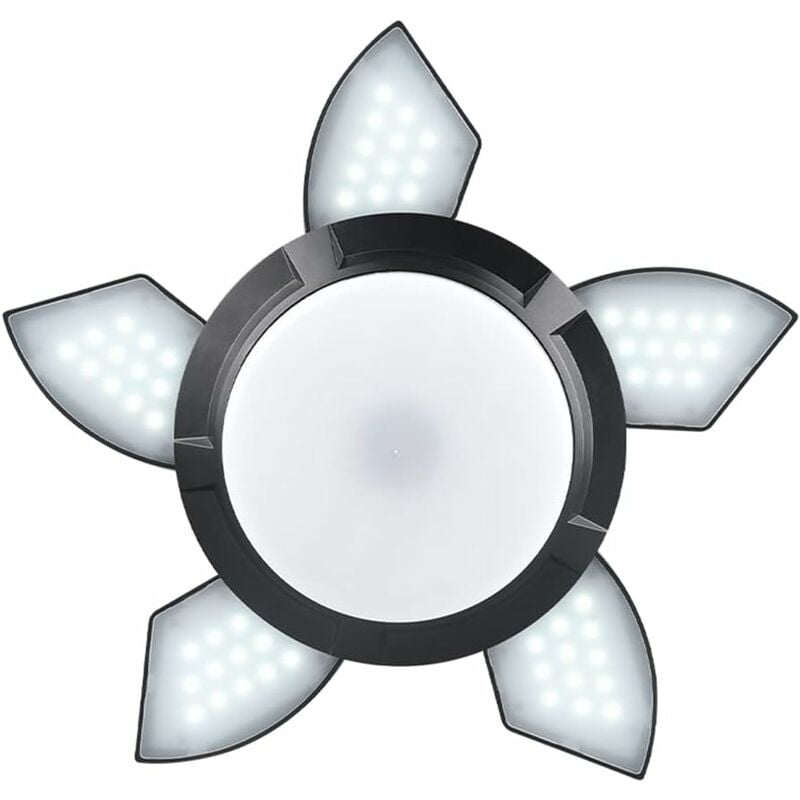 Luminaire de plafond déformable, lumière de garage LED, affichage de l'alimentation solaire, décoration de chambre, lampe de chargement USB, lumières