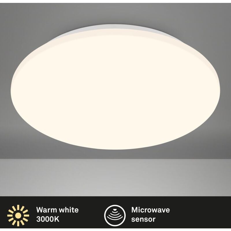 Luminaire de plafond LED,détecteur,blanc, LED/18W