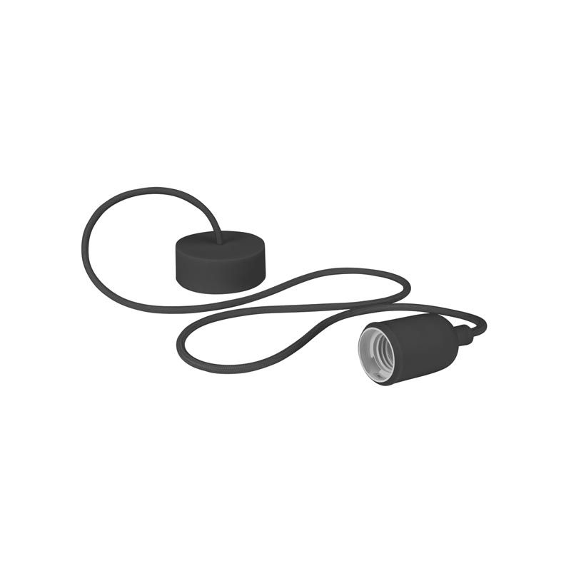 Luminaire design à suspension en cordage - noir velleman LAMPH01B