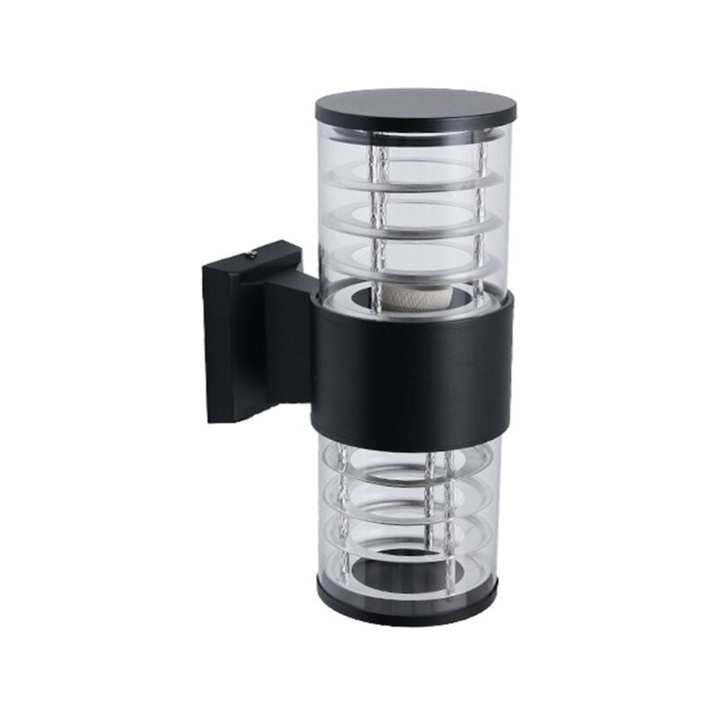 Luminaire d'extérieur haut et bas pour porche, applique murale extérieure moderne, luminaire extérieur noir pour patio, garage, jardin, porte