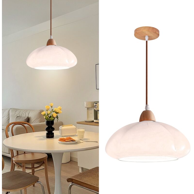 Arturesthome - Luminaire d'intérieur médiéval en verre décoratif en rondins de bois