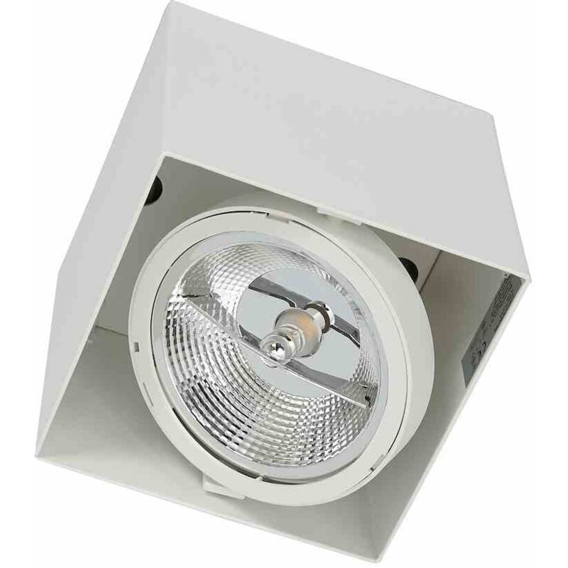Luminaire en saillie Plaza 1xGU10 AR111 Blanc