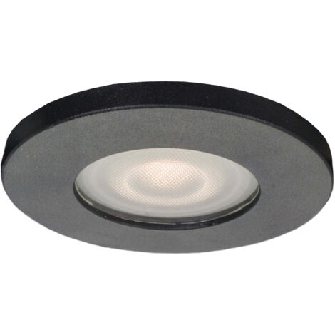 Luminaire encastré Lagos IP65 1 GU10 lumière noire prestige LP-440/1RS BK