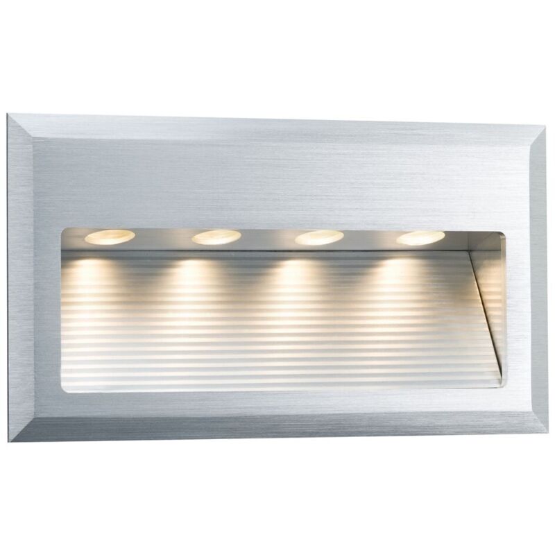 Paulmann - Luminaire encastré led 4W cross alu brossé/métal 93752