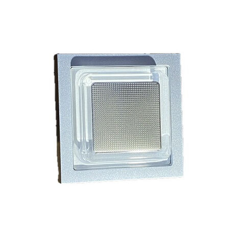 Luminaire encastré mural LED 5W carré alu 80x80mm faisceau multidirectionnel 5D 4000K 190lm 230V IP20 ICELIGHT EBENOID 082013