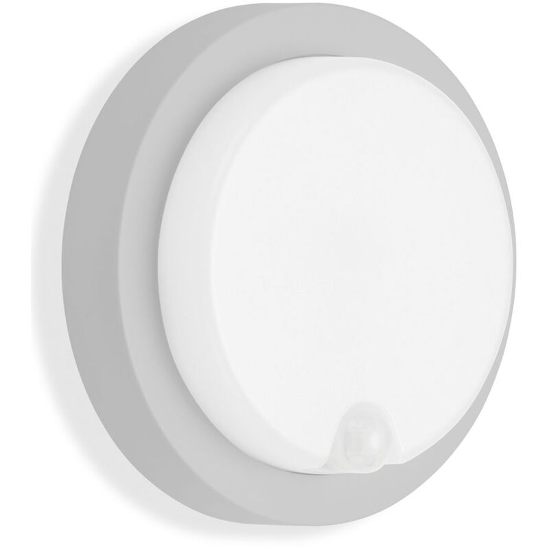 Luminaire ext rieur led avec d tecteur de mouvement, IP44, 12 w, argent, plastique, 17 cm Telefunken Luminaire ext rieur led avec d tecteur de mouvement, IP44, 12 w, argent, plastique, 17 cm Telefunken