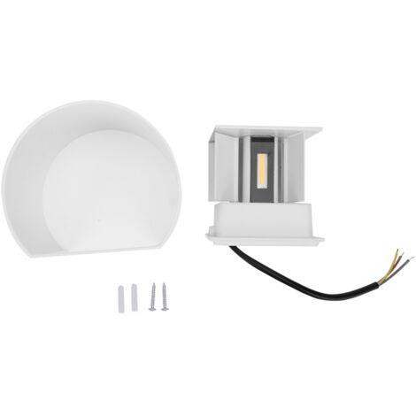 Luminaire Extérieur LED 12W IP65 Étanche en Aluminium, Éclairage Murale Haut-Bas Blanc Chaud 3000K AC85-265V
