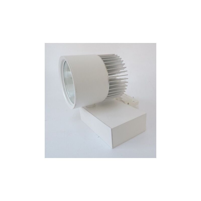 Luminaire led 35W orientable blanc pour rail monophasé 3 allumages 4000K 4000lm 38° 74M2S840-400-38WS meteor 2