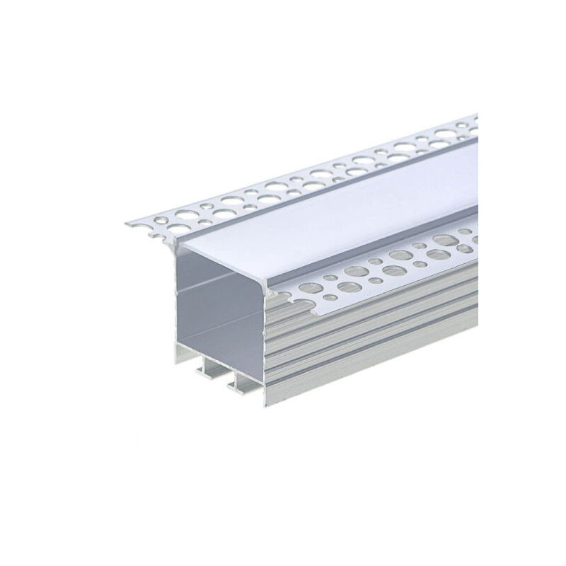 Optonica - Profilé Aluminium à enduire L71,5 x h30mm avec Diffuseur 2m