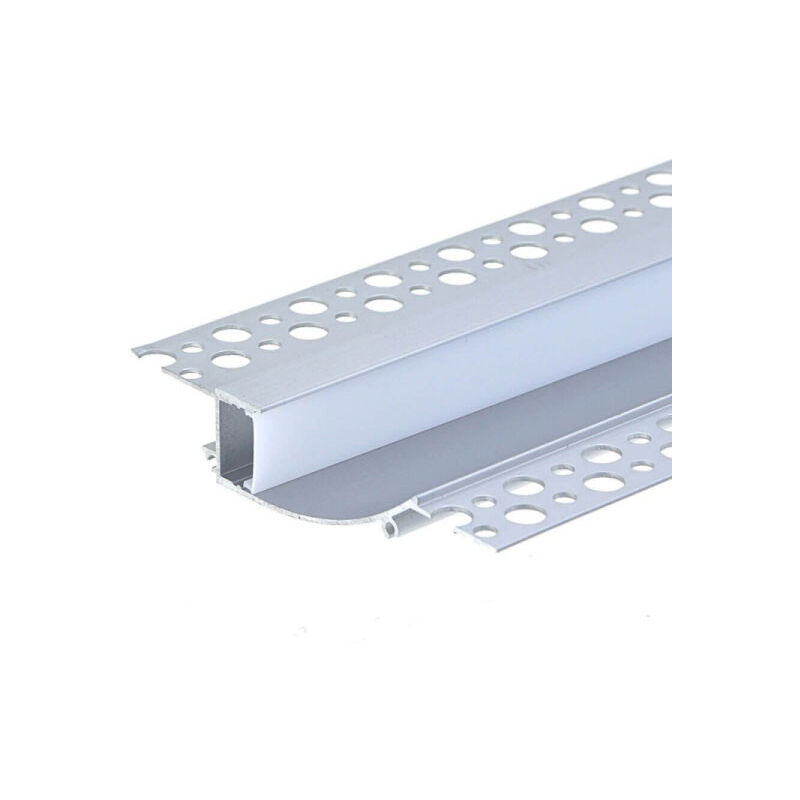 Optonica - Profilé Aluminium 2m à enduire éclairage bas