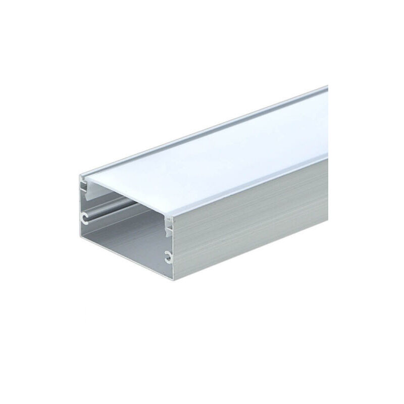 Optonica - Profilé Aluminium large L40mm x h20mm pour Ruban led 2m