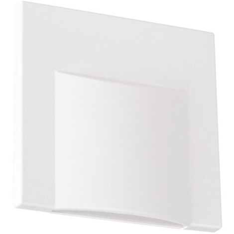 Luminaire LED Escalier - Encastré Mur - Blanc Chaud - 75x75mm - IP20
