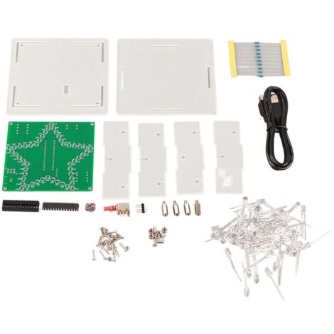Luminaire LED Étoile à 5 Branches Colorée avec Microcontrôleur Unique 51 - Décoration Lumineuse Créative à Assembler