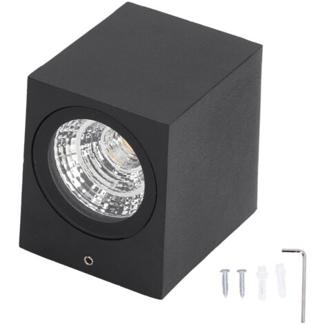 Luminaire LED Extérieur 5W Étanche Aluminium pour Mur, Allée, Terrasse - Lumière Chaude 85-265V - Dimensions 8x7.5x6.5cm