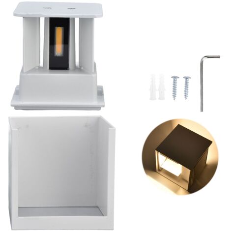 Luminaire LED mural 10 cm, angle d'éclairage ajustable, 7W basse consommation, tension 85-265V, durable et écologique.