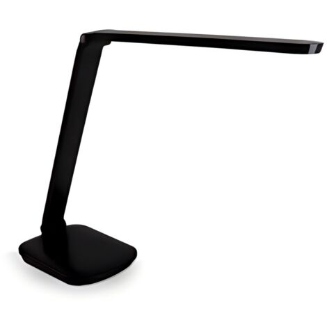 Luminaire LED noir avec recharge sans fil, 8W, température de couleur 2700-6500K, protection de la vision