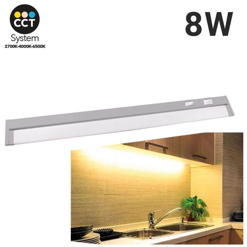 Luminaire led orientable cct traversante pour dessous de meuble Luminaire led orientable cct traversante pour dessous de meuble