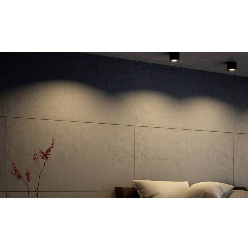 Philips - Lighting Phase Lampe en saillie led led intégrée 4.5 w blanc chaud noir