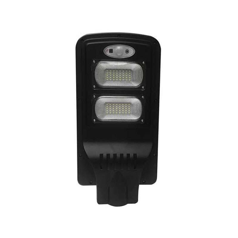 Luminaire LED Urbain Solaire 8W Noir IP65 avec Détecteur + Télécommande