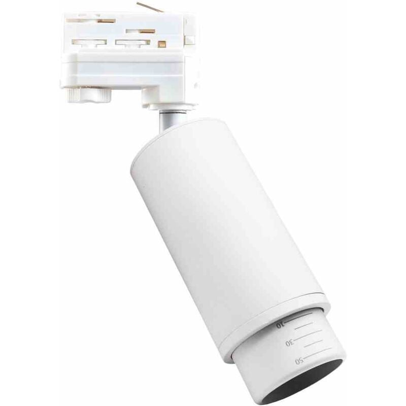 Milagro - Luminaire Mica Zoom Track blanc 1xGU10 - 3 circuits