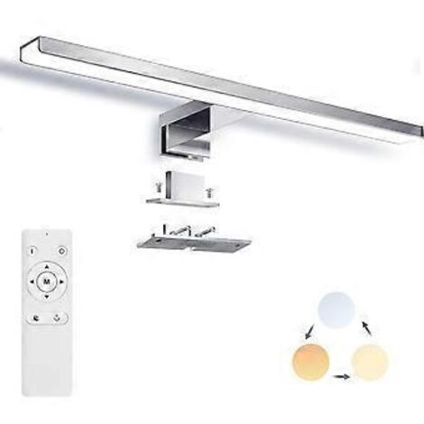 Luminaire moderne pour salle de bain, matériaux de haute qualité avec abat-jour en acrylique de 101,6 cm (40 pouces), finition chromée, pour une décoration de salle de bain élégante.