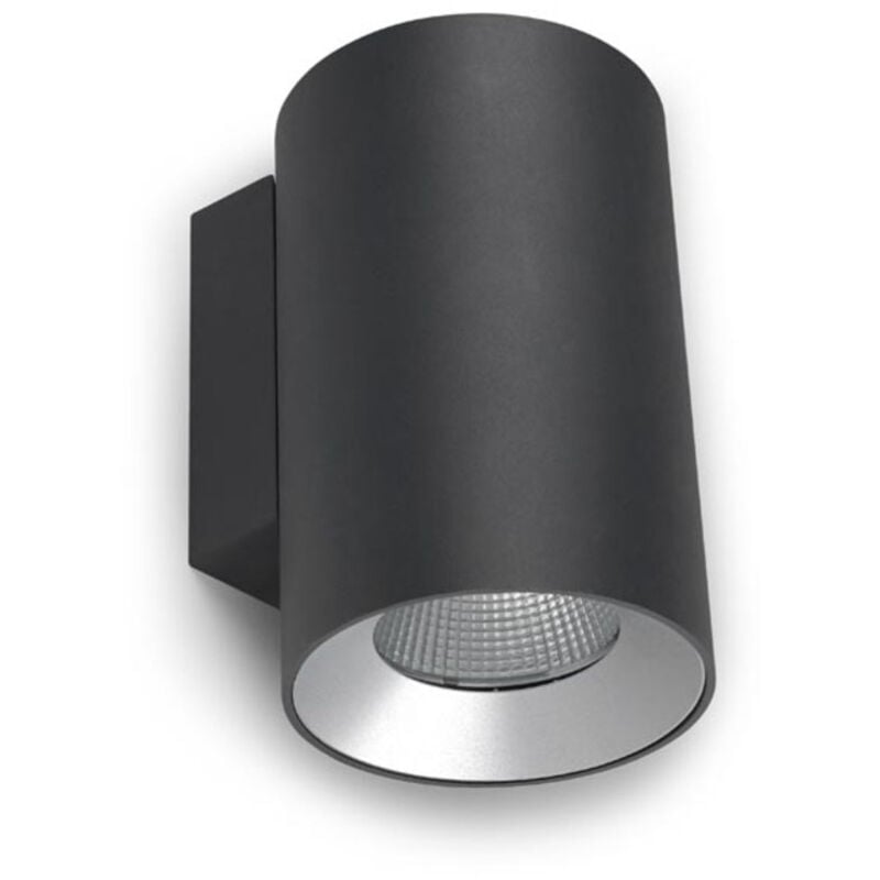 Luminaire mural leds C4 Cosmos ø168 Une émission d'extérieur led Down Light Large Urban Grey IP55 IK07 4000K