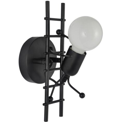 Luminaire Murale LED Moderne Design Humain, Décoration Artistique Éclairage Intérieur E27 pour Chambre, Salon, Cuisine et Espaces Commerciaux