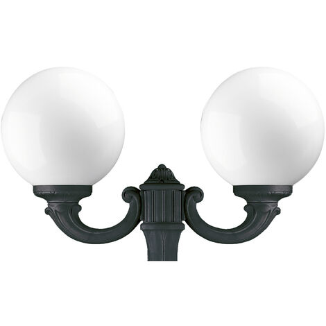 Luminaire pour mât 2 bras INDURA GLOBO IP55 E27 2x70W 480mm Noir
