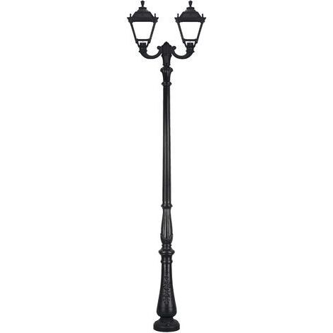 Luminaire pour mât 2 bras INDURA MEDIUM 4 IP55 E27 2x70W 690mm Noir