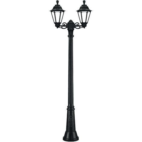Luminaire pour mât 2 bras INDURA MEDIUM 6 IP55 E27 2x42W 560mm Noir