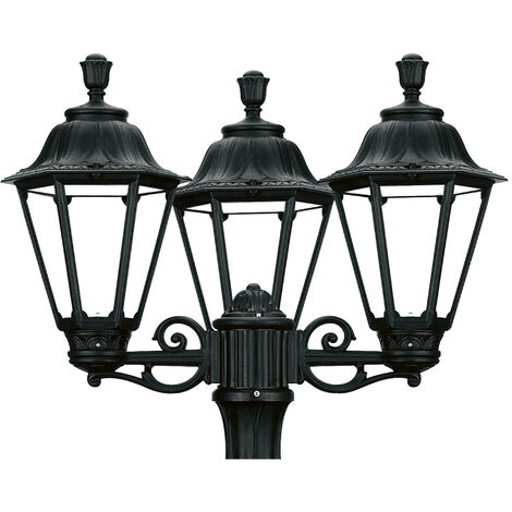 Luminaire pour mât 3 bras INDURA MEDIUM 6 IP55 E27 3x42W 560mm Noir