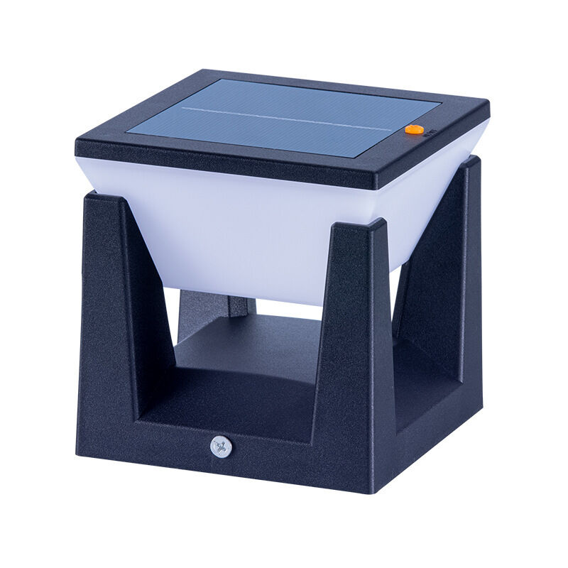 Luminaire Solaire Exterieur, Borne Éclairage Extérieur Solaire, Lampadaire Solaire Exterieur Etanche, Lampe de Pilier, Lumière de Chemin, Blanc