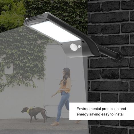 Luminaire Solaire Extérieur IP65 avec Détecteur et Monture Murale pour Jardins, Cour et Sécurité