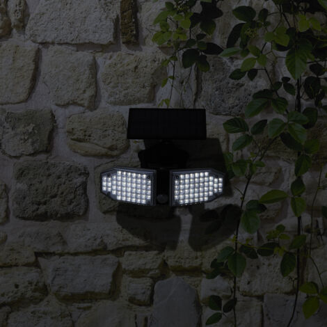 Luminaire Solaire - Je Cherche Une Idee - 100 Led - Cob - Orientable - Noir