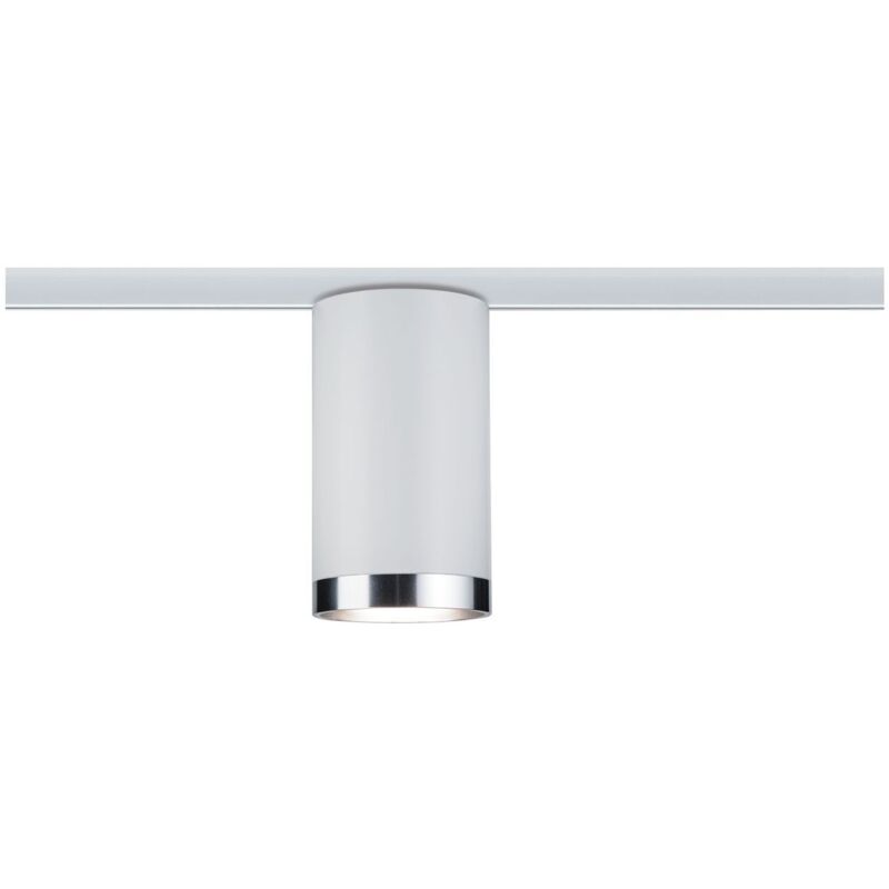 Spot Tube Spot de plafond URail GU10 blanc, chrome (mat) - Paulmann