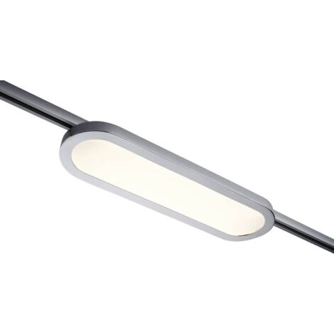 Luminaire sur rail haute tension Paulmann Panel Loop URail LED intégrée 7 W LED chrome (mat), chrome