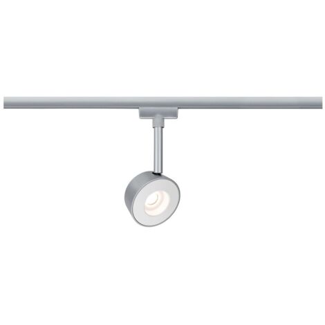 Luminaire sur rail haute tension Paulmann Pellet URail LED intégrée 4 W LED chrome (mat), blanc
