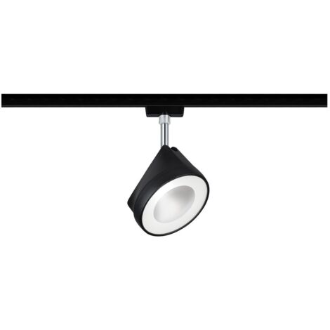 Luminaire sur rail haute tension Paulmann URail LED intégrée 14 W LED noir (mat), chrome