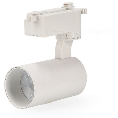 Luminaire sur rail LED Bern Blanc 12W Monophasé 4500K - Ledme - LM3106