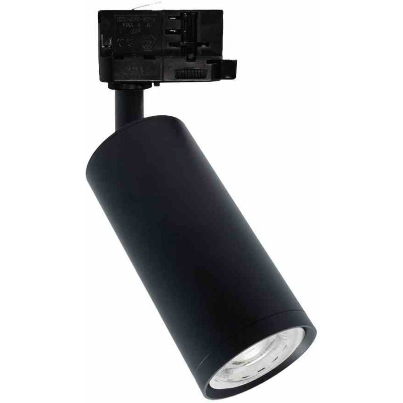 Luminaire sur rail Mica noir 1xGU10 - 3 circuits