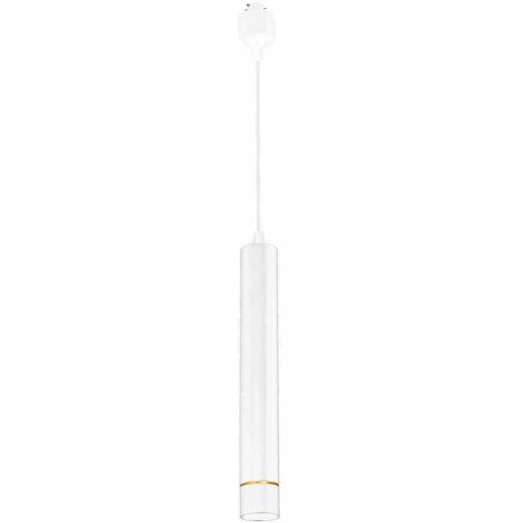 LUMINAIRE SUR RAIL SUSPENDU BLANC/OR 3W LED