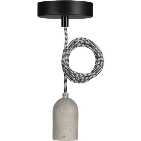 luminaire suspendu - bailey bern - e27 - 1.5 mètres - béton - bailey 141473