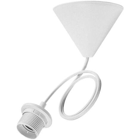 luminaire suspendu - bailey tp - e27 - blanc - 0.8 mètre - bailey 141259