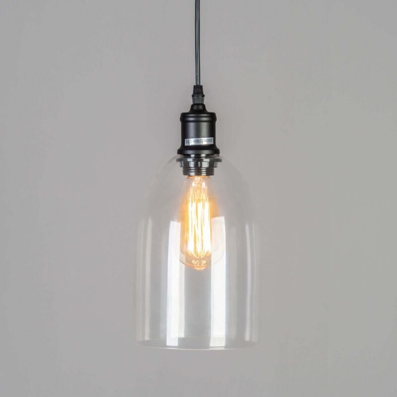 Luminaire suspendu cloche en verre - Gloria