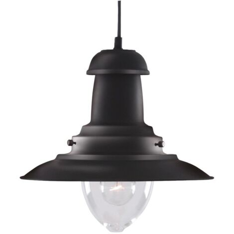 Luminaire suspendu de style industriel salon salle à manger plafonnier suspension noir
