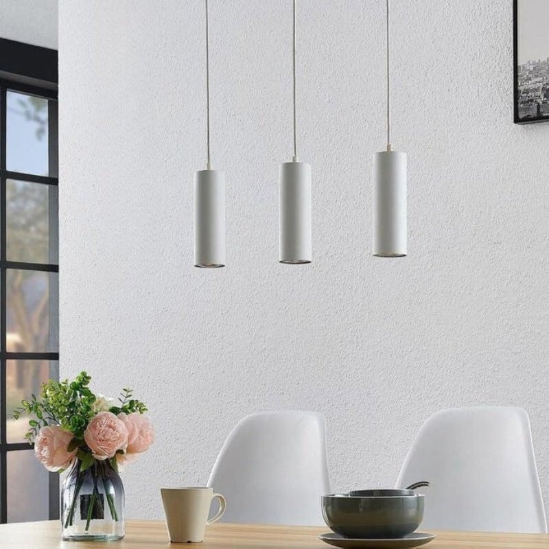 Luminaire Suspendu GU10 IP20 30cm Blanc (Pack de 3) - SILAMP